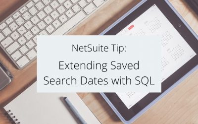 Extending Saved Search Dates with SQL