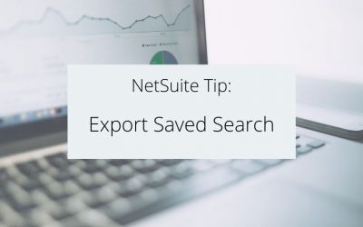 How to Export Saved Search