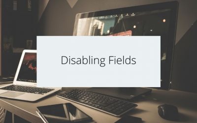 Disabling Fields