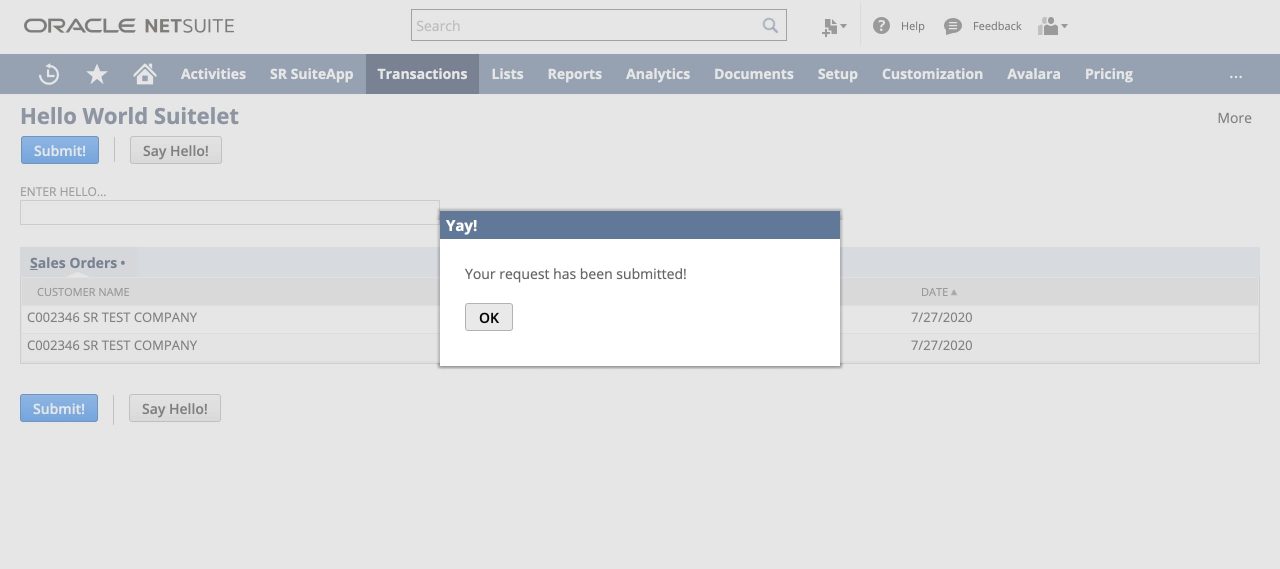 Handle POST Request in a Suitelet (Build a Suitelet, Part 5) | SuiteRep