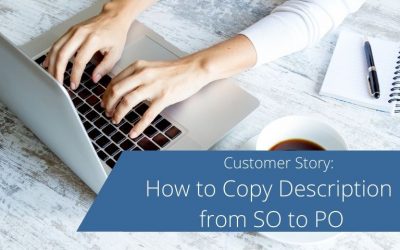 How to Copy Description from Sales Order to Purchase Order