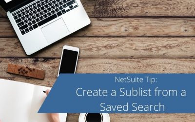 Create a Sublist from a Saved Search