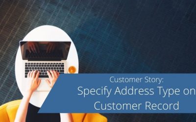 Specify Address Type on Customer Record