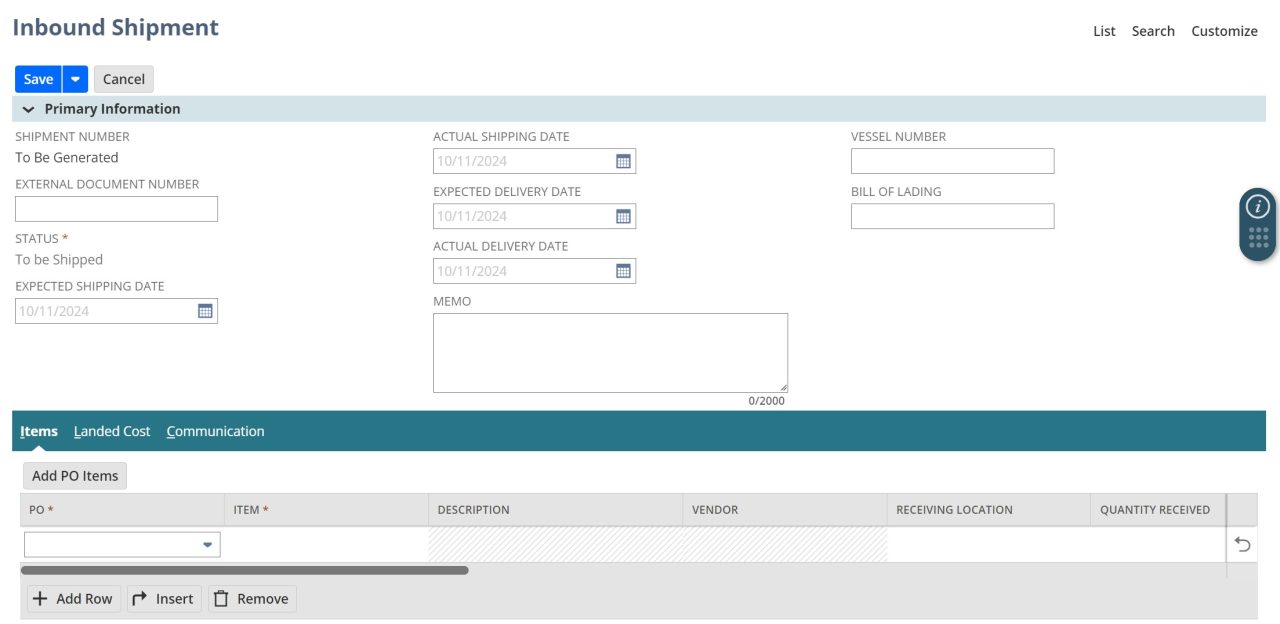 NetSuite Inbound Shipment Management | SuiteRep