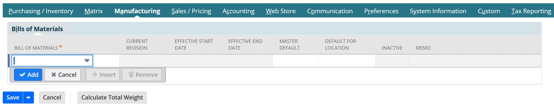 Add components to NetSuite assembly item