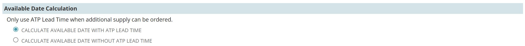NetSuite order allocation strategy available date calculation