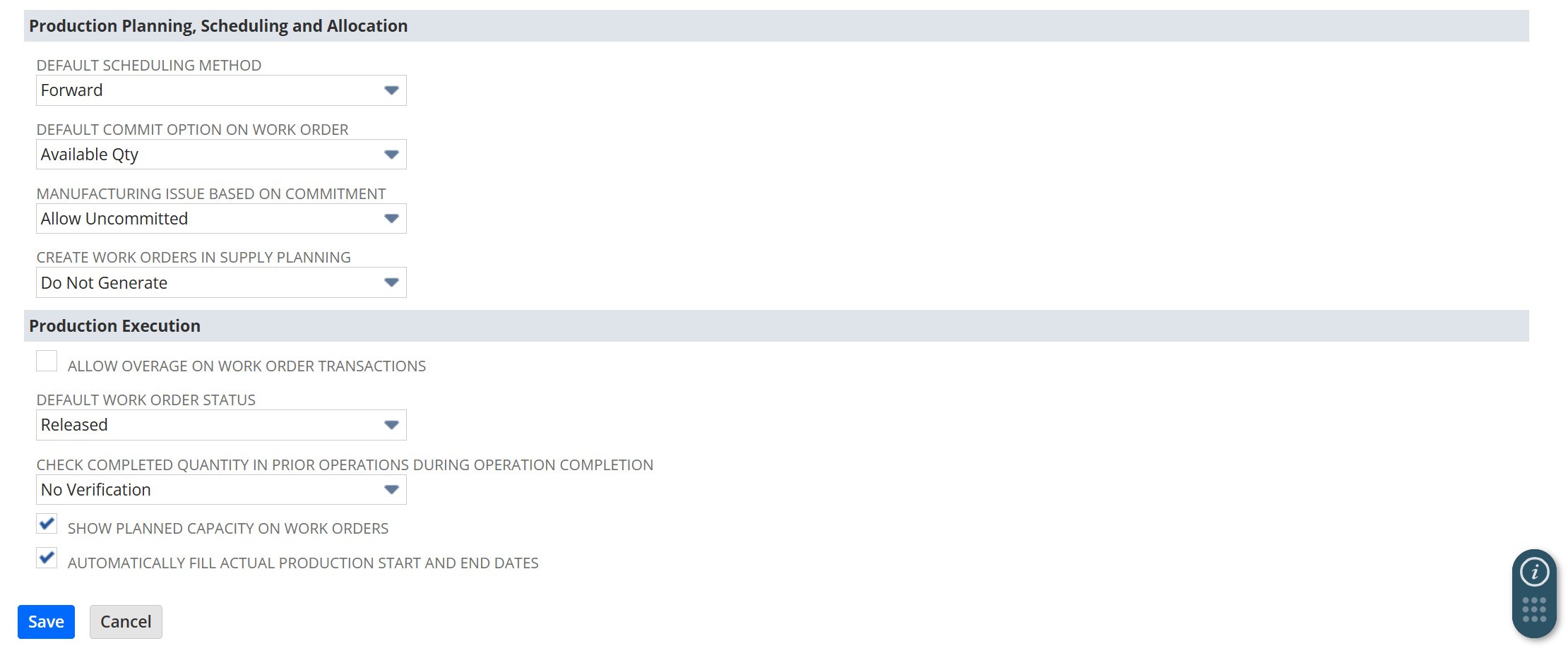 Set NetSuite Manufacturing Routing Preferences